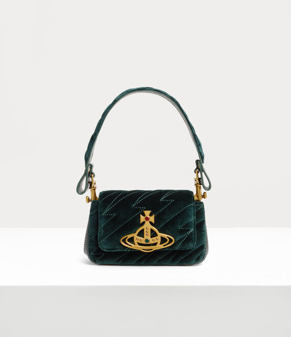 Vivienne Westwood Hazel Quilted Small Handbag in green